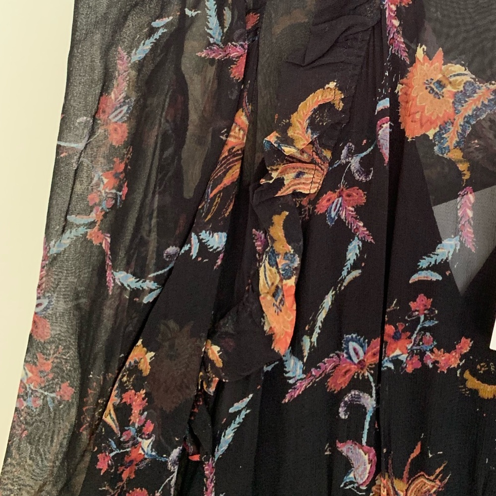 IRO Ruffled Printed Georgette Mini Dress - Picture 8 of 8